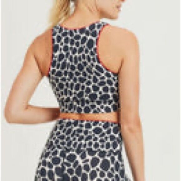 Mono B | EUC Dark Giraffe Peekaboo Racerback Sports Bra Size M - Picture 5 of 7
